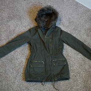 Hunter Green Banana Republic Coat